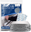 Cuqoo Radiator Foil Reflector Roll 5 m × 60cm Thermal Reflective Radiator New