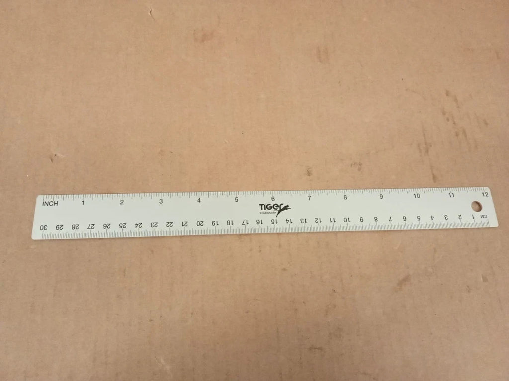 Heavy Duty Stainless Steel Ruler 12in 30cm Metal Kit Perfect Straight Edge