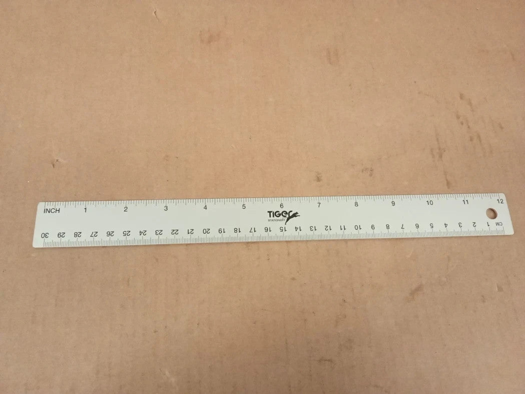 Heavy Duty Stainless Steel Ruler 12in 30cm Metal Kit Perfect Straight Edge