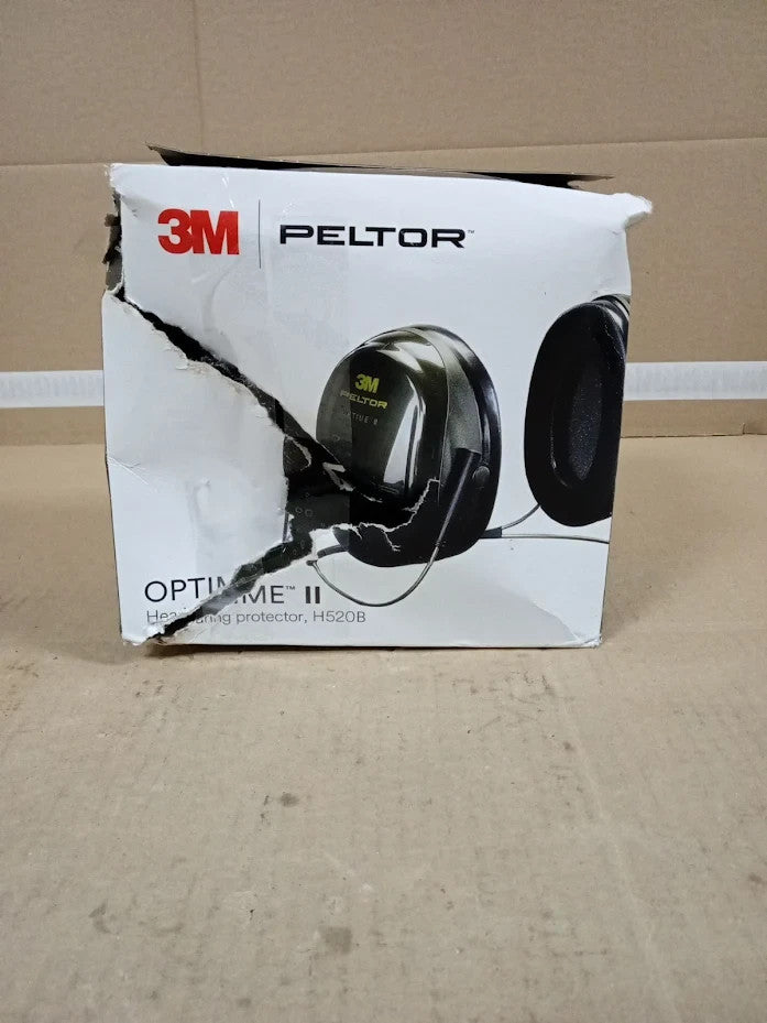 3M PELTOR Optime II Earmuffs 31dB Neckband Hearing Protection Green Design