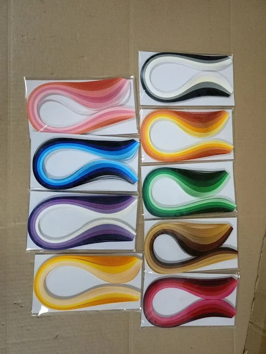 5mmx39cm 900 Streifen Papier Farben Quilling Papier Arts Crafts New