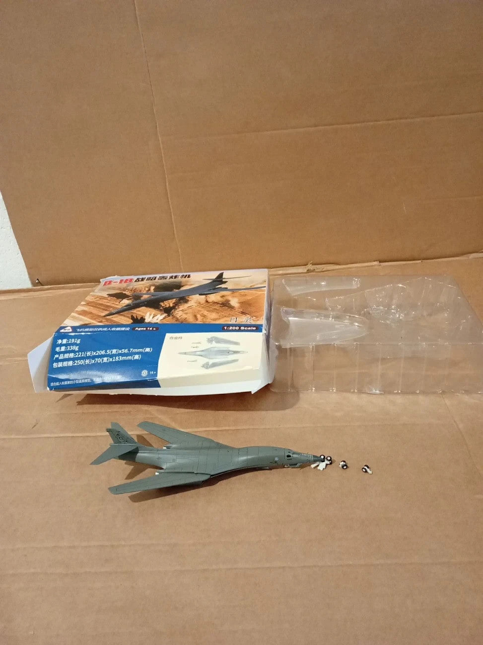 NUOTIE 1/200 B1B Lancer Strategic Bomber US Airforce Aircraft Model American