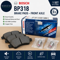 Bosch BP318 Brake Pads Car Front Axle Bosch Quality Reduced Noise & Dust Black