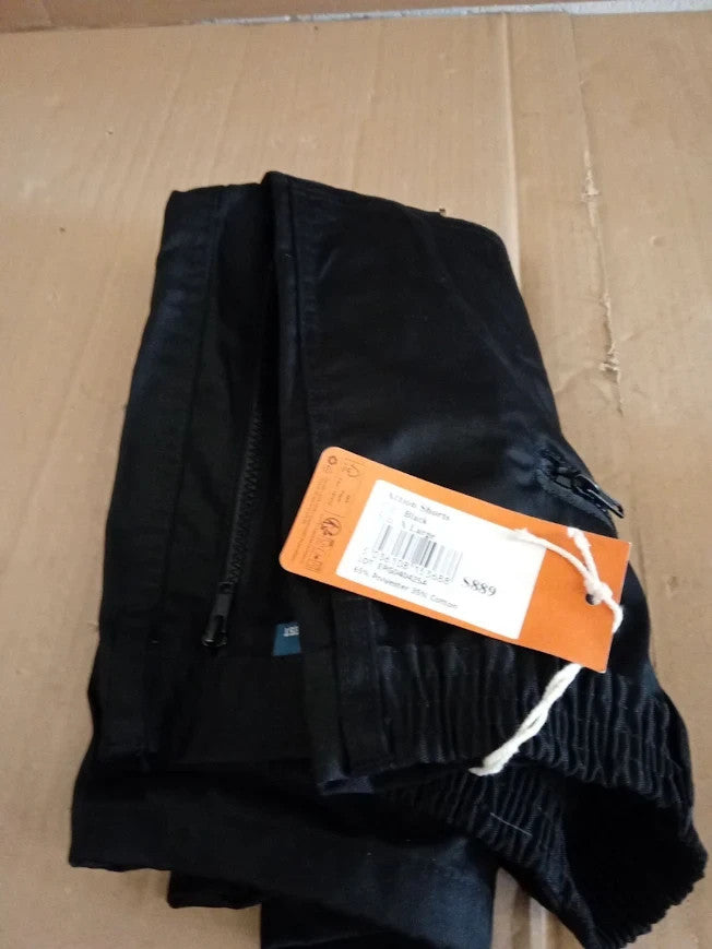 Portwest S889 Work Safety Shorts Elastic Action Machine Wash Black XL New