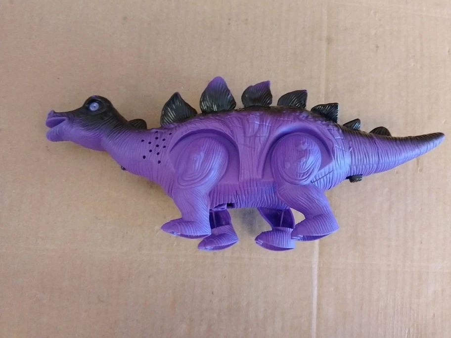 Doloowee 3Pack Walking Dinosaur Toy Simulation Robot Dinosaur LED Lights 3+