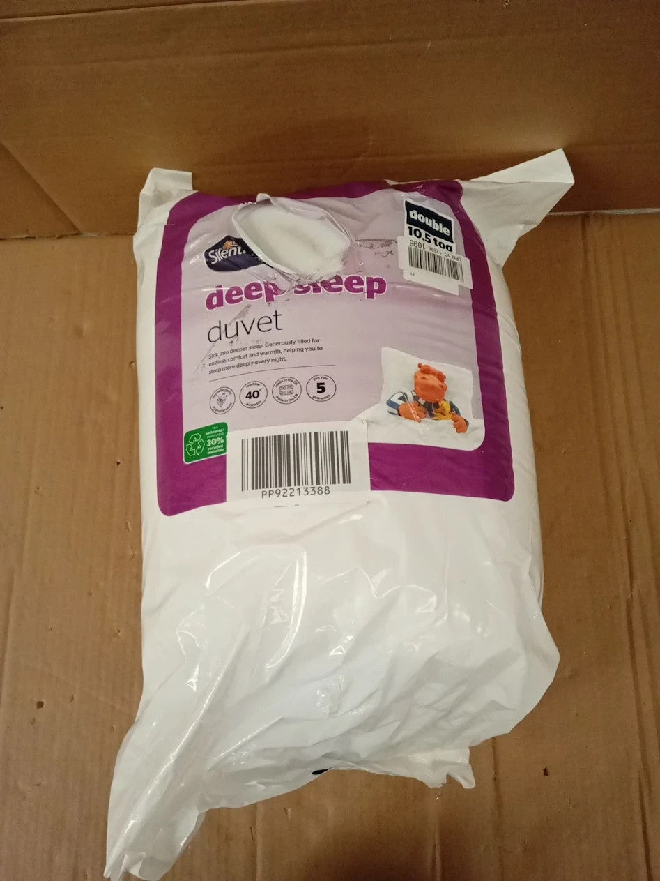 Silentnight Deep Sleep Double Duvet 10.5 Tog Microfibre All Year Round 200x200cm