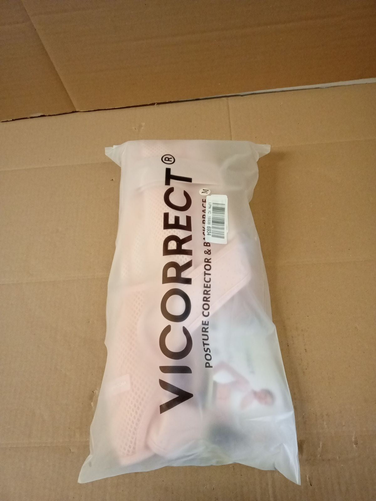 Vicorrect Posture Corrector Women Men Back Brace Support Pink Medium New