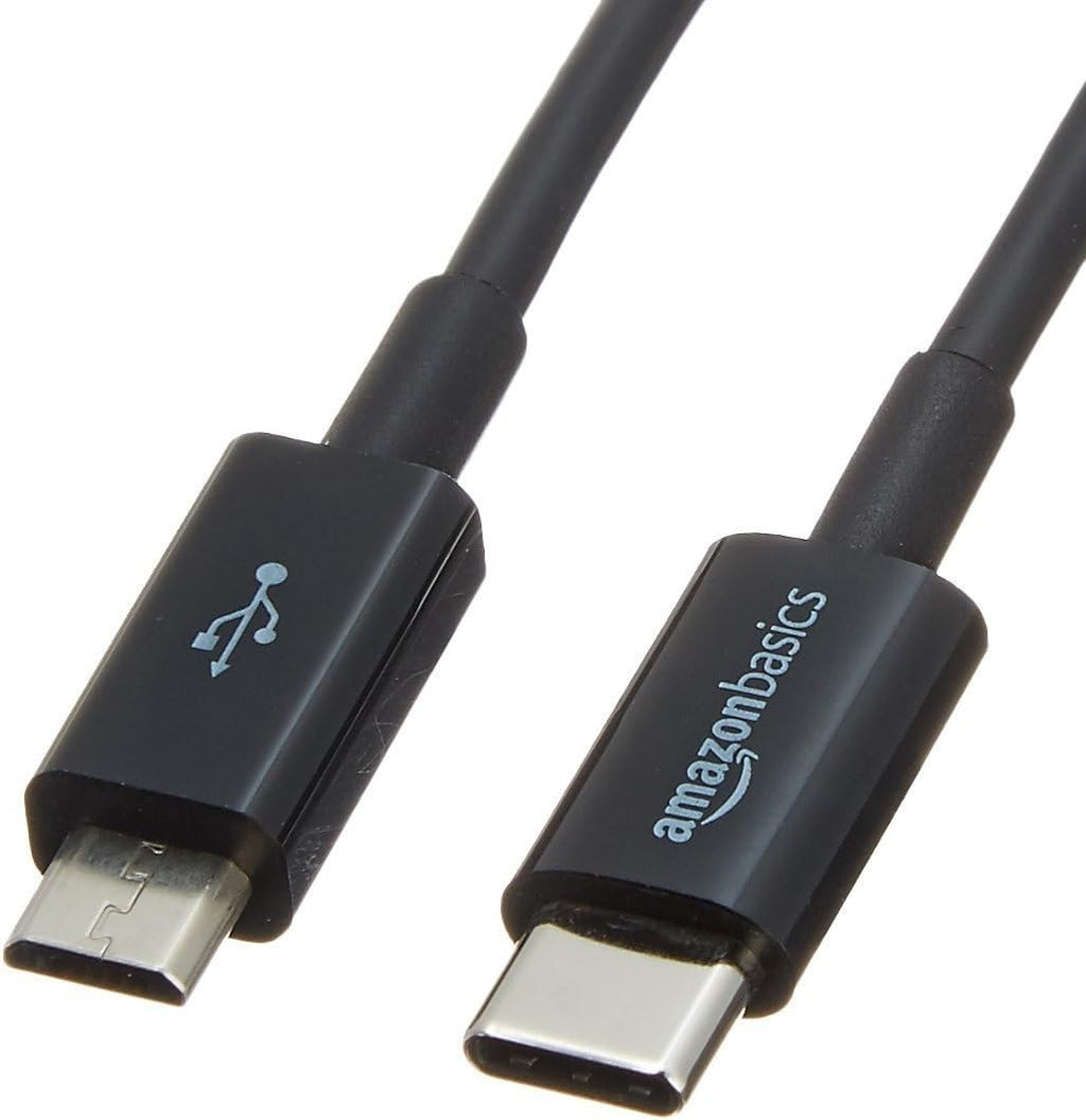 Amazon Basics USB C to Micro USB 2.0 Cable 0.9m iPhone 17 iPhone 17Pro Black New