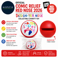 Official Comic Relief Red Nose 2026 Design Yer Nose Collectible Charity Toy
