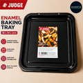 Judge Ovenware 38x30x2cm Baking Tray Enamel Granite Aluminium Free Black