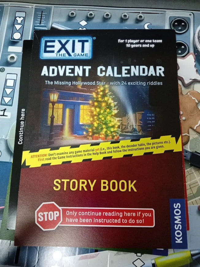 Thames & Kosmos EXIT Advent Calendar The Missing Hollywood Star Escape Room New