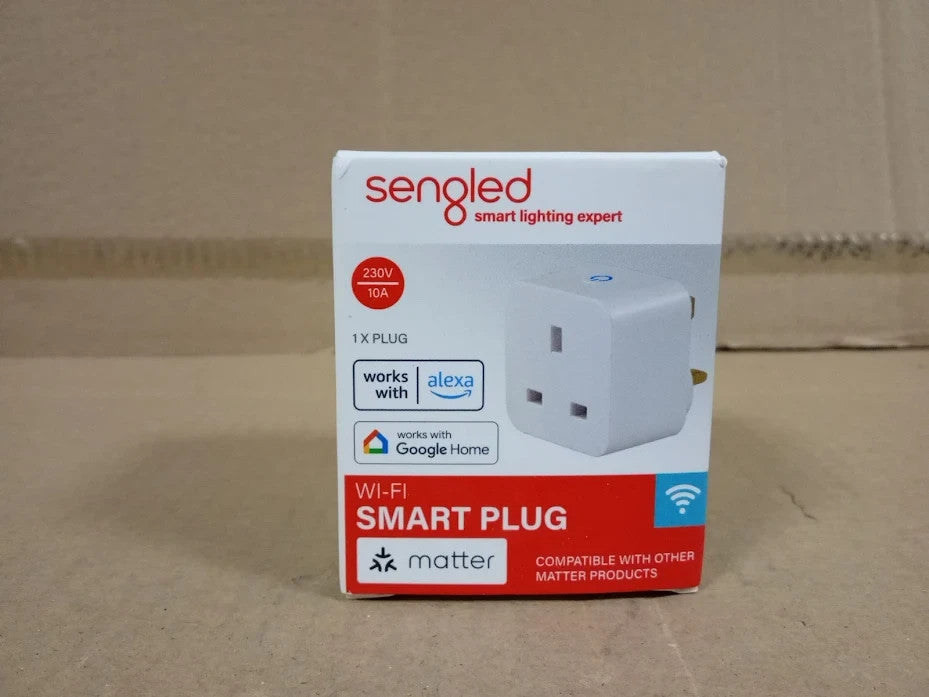 Sengled Matter Smart Plug WiFi Alexa Compatible 2300W 2.4GHz 1 Piece White New