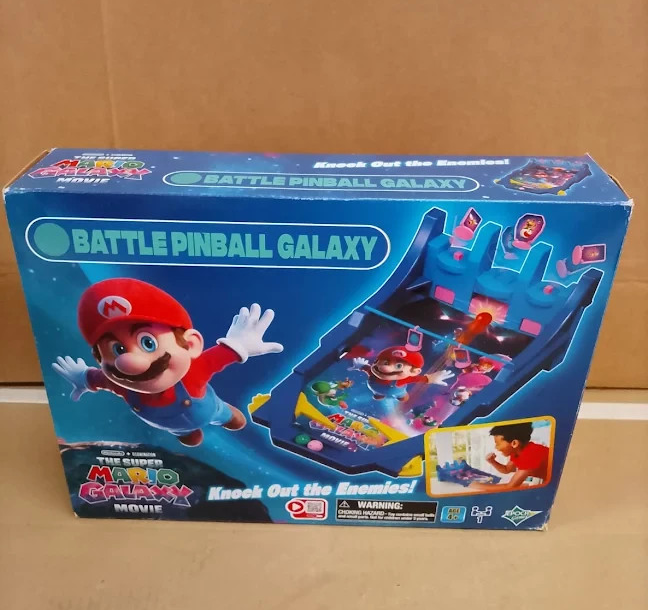 Epoch Games Super Mario Galaxy Video Movie Battle Pinball Party Design 7629 New