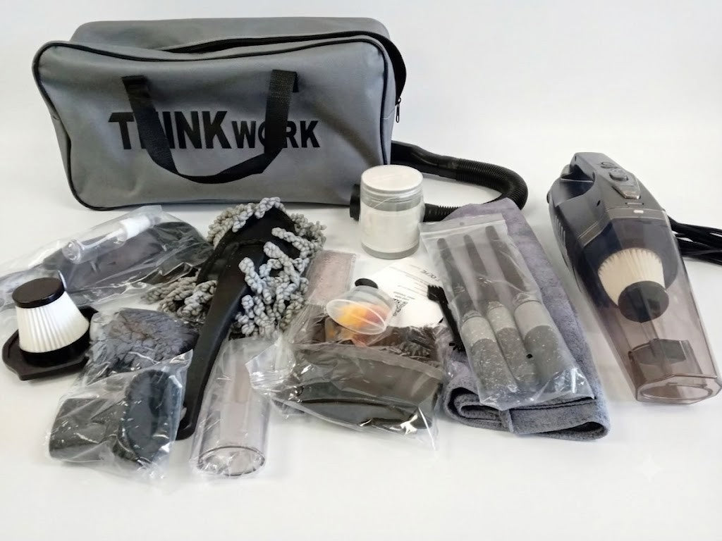 THINKWORK Car Vacuum Cleaner Kit 8000PA Handheld Auto Detailing Brushes Tool New