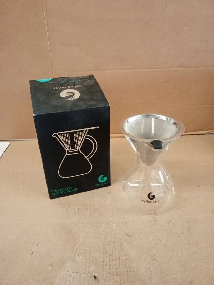 Coffee Gator Pour Over Coffee Maker 27oz High Heat Borosilicate Glass 800ml New