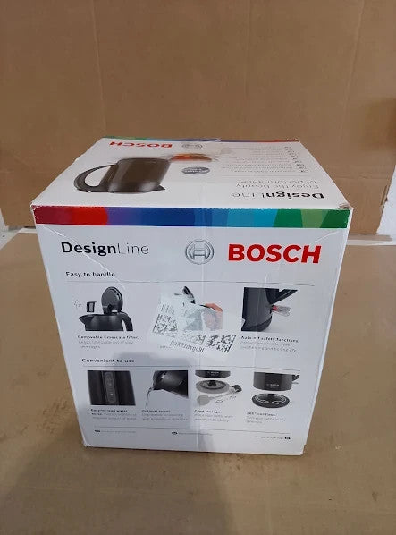 Bosch Designline TWK3P423GB Stainless Steel Cordless Kettle 1.7L 3000W New
