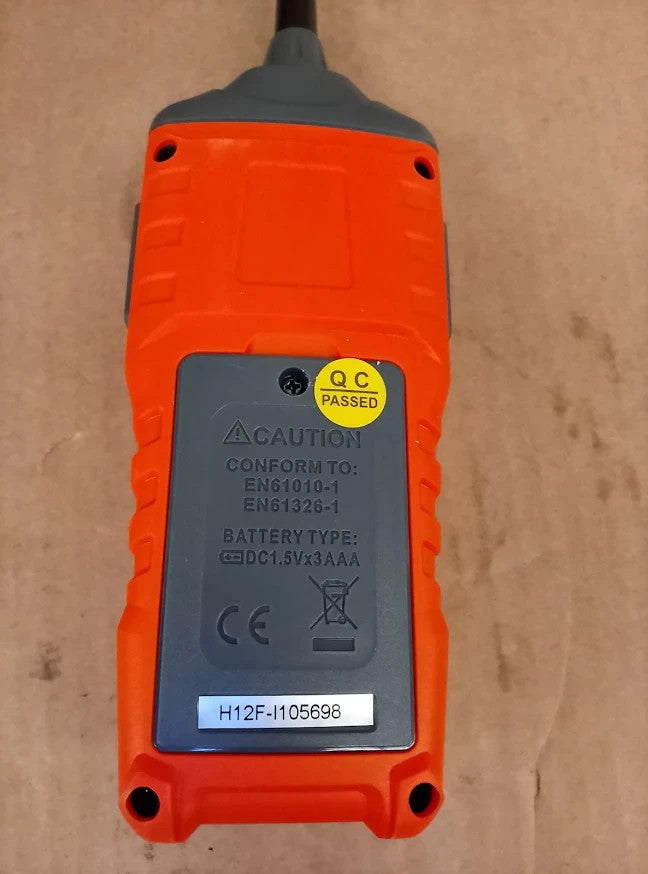 PT520A Gas Leak Detector 43.5cm Probe Methane Propane Butane Orange Design New