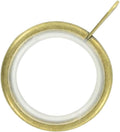 Merriway BH05501 23pcs Silent Running Curtain Drapery Pole Rod Ring FixedEye New