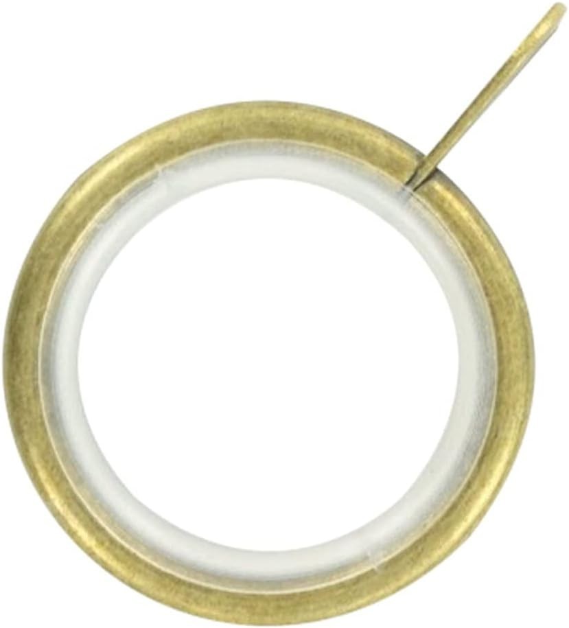 Merriway BH05501 23pcs Silent Running Curtain Drapery Pole Rod Ring FixedEye New