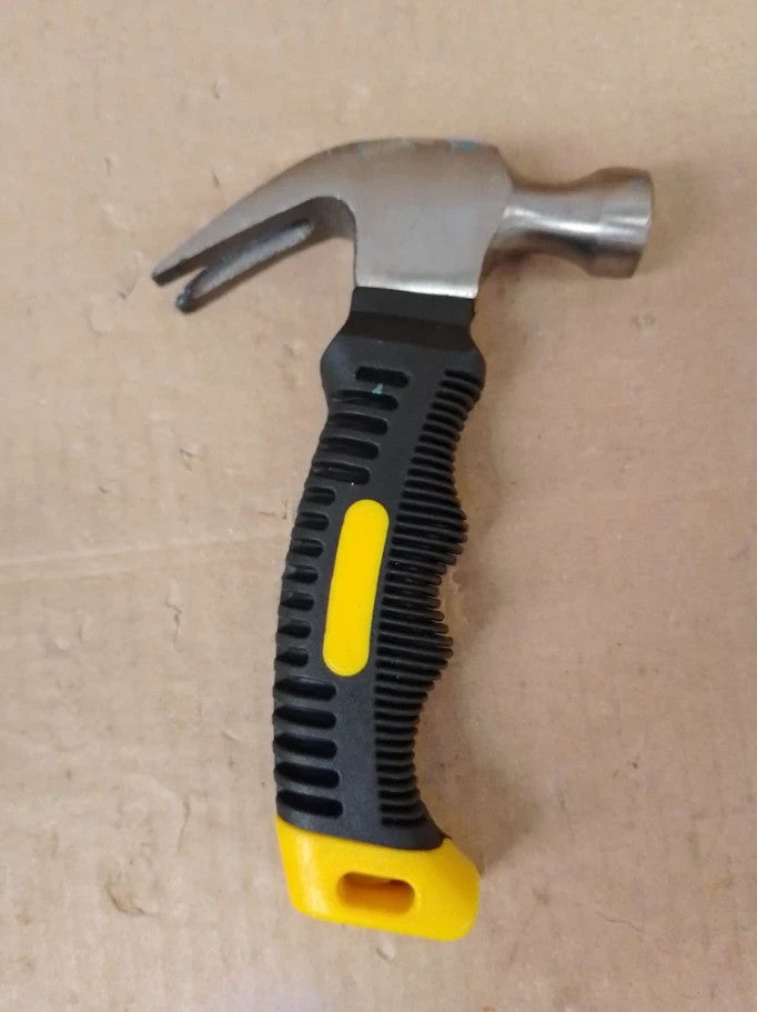 ASelected Stubby Claw Hammer 8oz Mini Camping Hammer Women DIY Home Tent Stakes