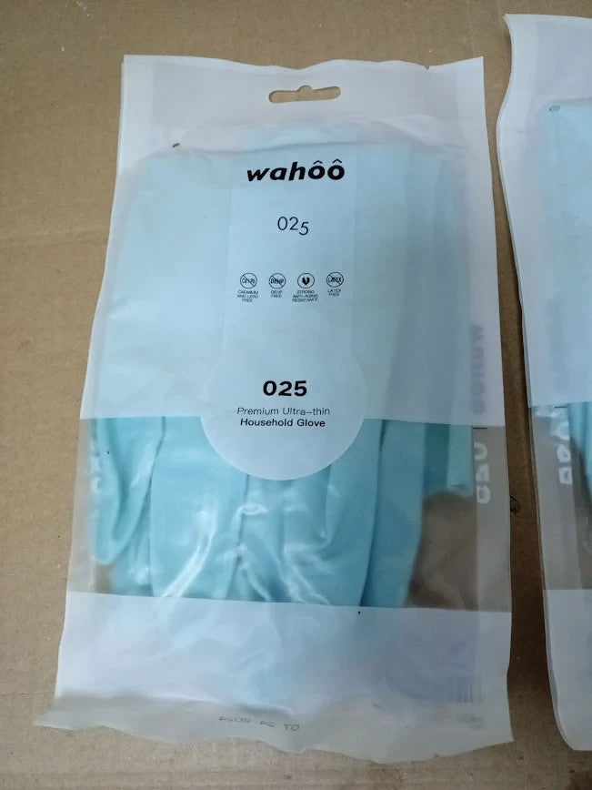 Lanon 3 Pairs Wahoo Skin Friendly Dishwashing Cleaning Gloves Latex Free Medium