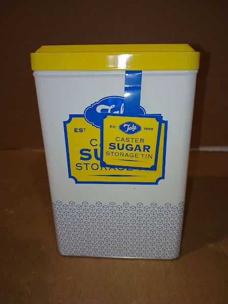 Tala Originals Storage Tin Metal Yellow Cream Nostalgic Design Holds 1L
