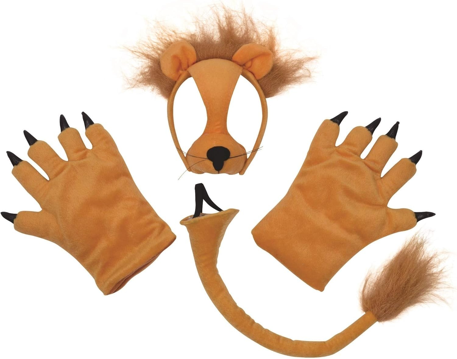 Bristol Novelty DS138 Lion Costume Accessory Set One Size Brown New