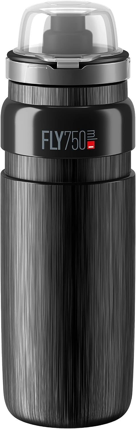 Elite Fly MTB Water Sports Bottle 750ml Tex Black Ultra Light Dust Proof New