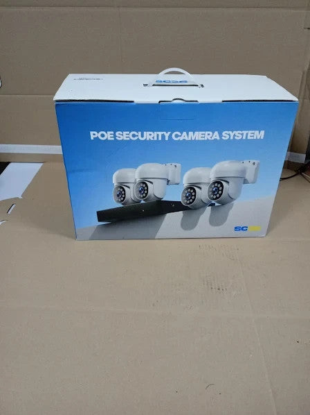 Camcamp 5mp 8ch Poe CCTV Camera System Auto Tracking 4K NVR 500gb HDD New