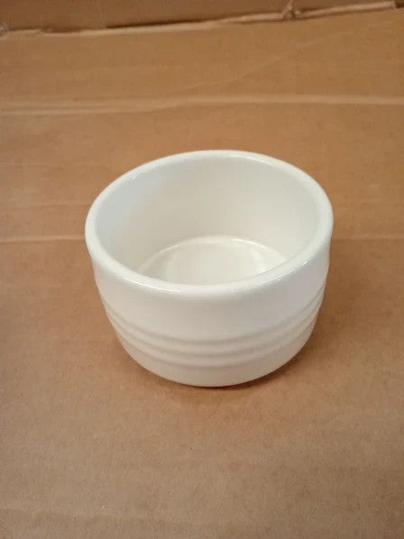 Le Creuset Stoneware Ramekin Straight Wall Stackable 200ml Meringue New