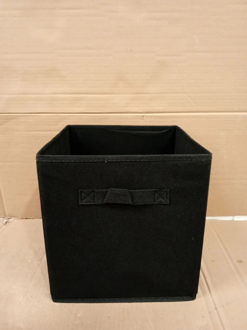 Amazon Basics Collapsible Fabric Storage 26.6x26.6x27.9cm 6 Pieces Black New
