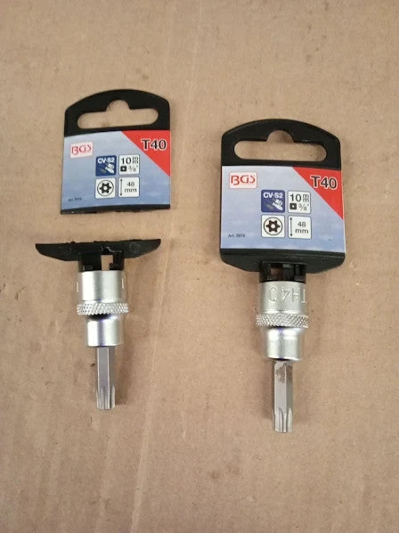 BGS 2575 Bit Socket 10mm 3/8in Drive T Star Tamperproof For Torx T40 New