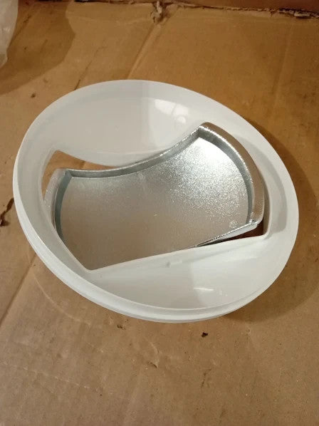 Kela Swing Swing Lid White Cosmetic Bin 5L Plastic Marta Waste 7x7x11.4in