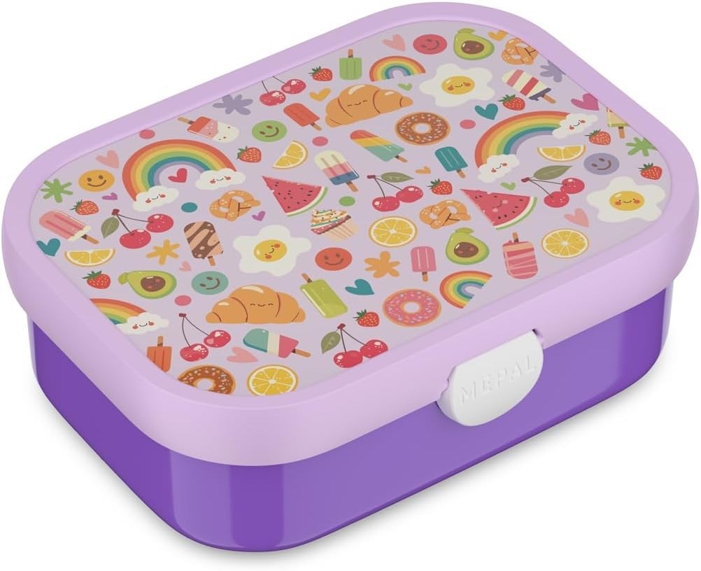 Mepal Lunch Box Campus Bento Box Children Lunch Compartment Fork With Clip New