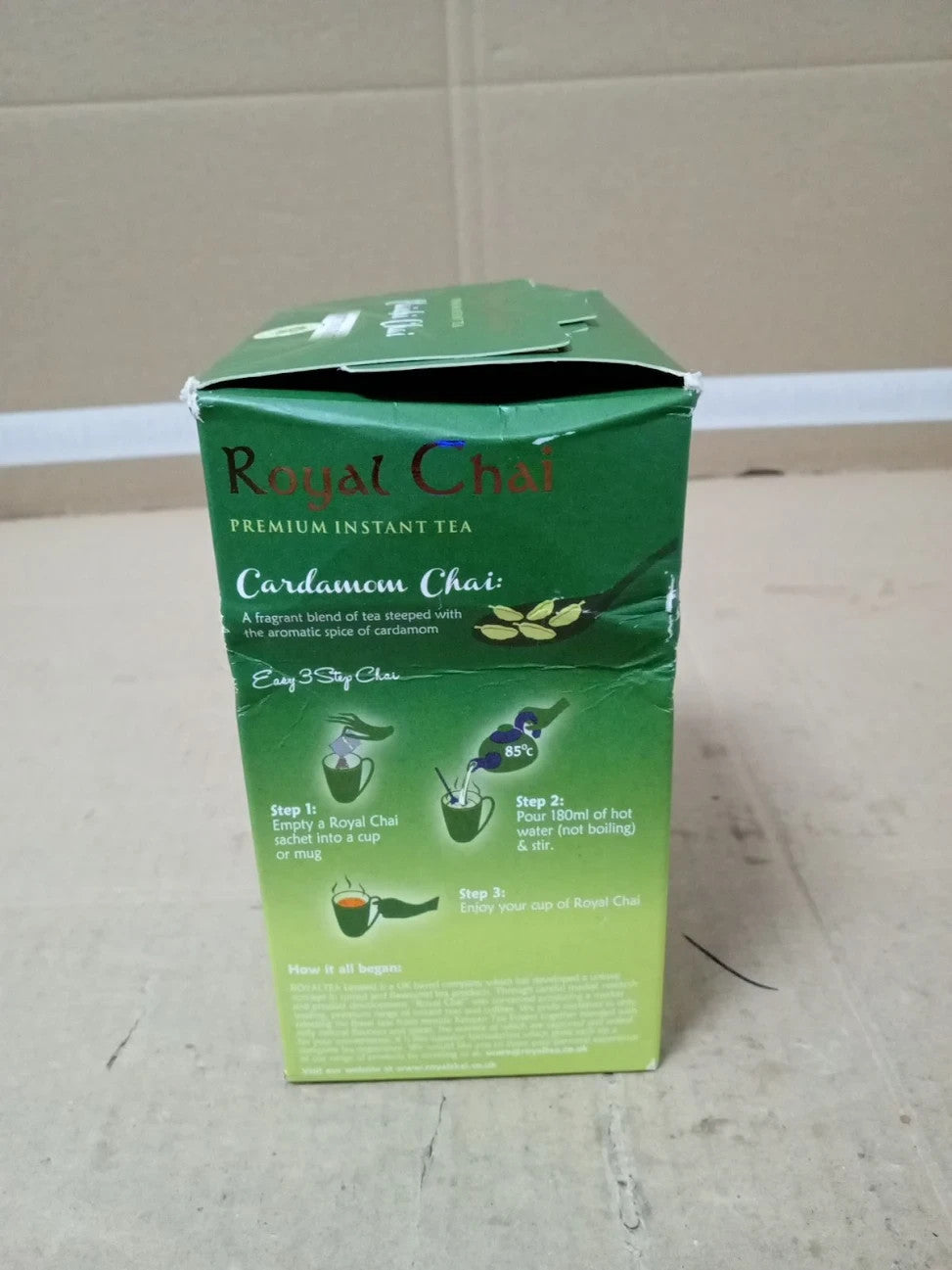 Royal Chai Elaichi Chai Unsweetened 10 Single Serving Sachets Premium Tea New