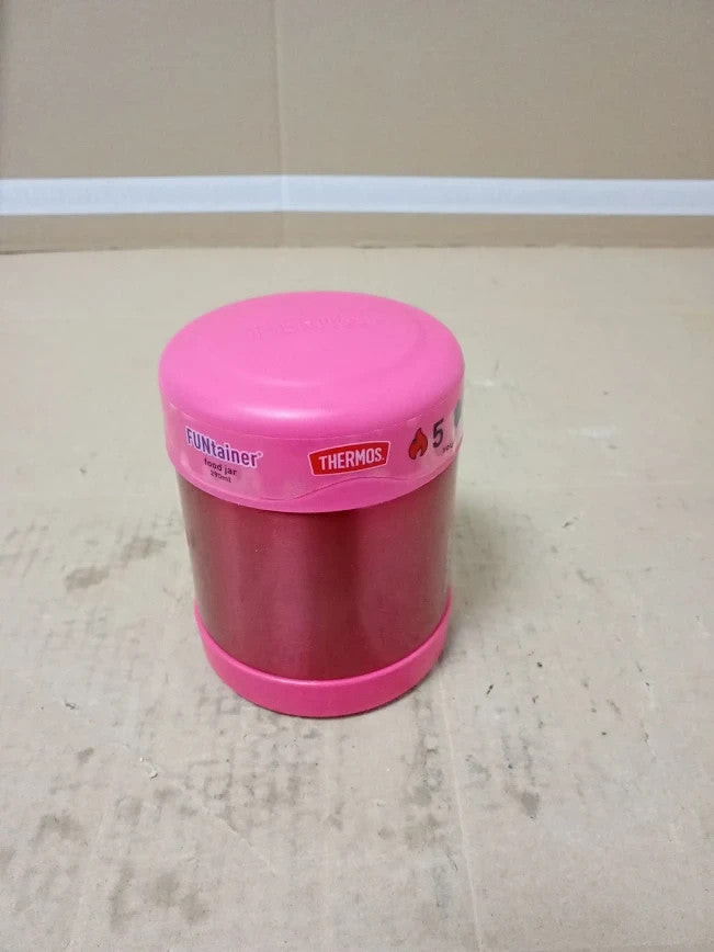 Thermos Pink Kids Food Flask 290ml BPA Free Stainless Steel Spill Proof Thermal