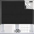 Portable Blackout Blinds 300x145cm 100% Material No Drill Stick On Window