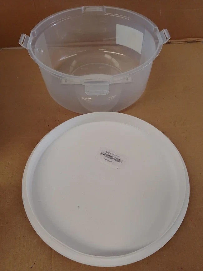 Plastic Cake Carrier Lid Locking Clips Round Cake Box Handle Dishwasher 30cm