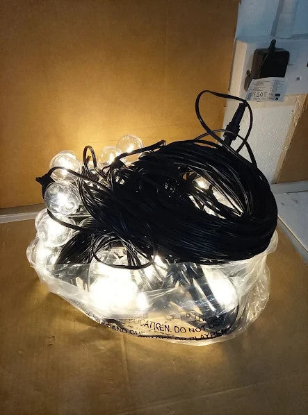 Mains String Festoon Lights Outdoor Remote Control 60m 196.8ft Waterproof New