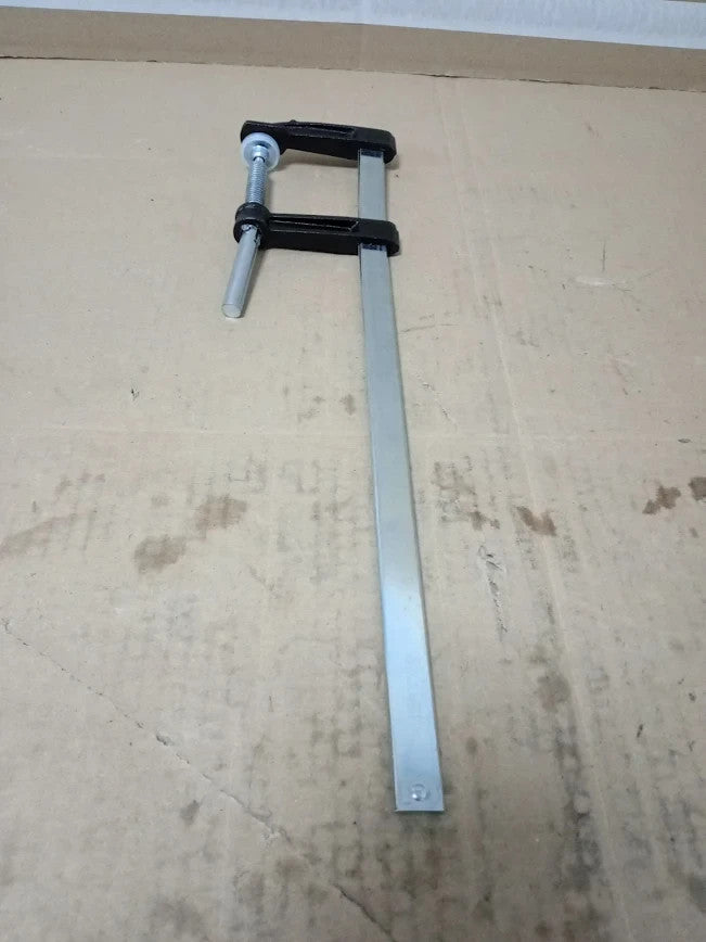 Amtech 50x300mm F Clamp Heavy Duty Cast Iron Heads Soft Jaw Guards Adjustment