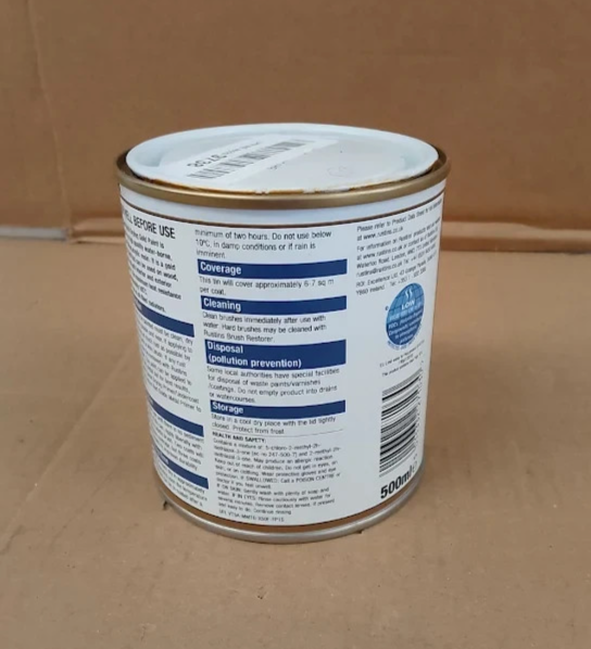 Rustins GOLE500 Gold Paint 500ml Metallic Wood Metal Paint Interior Exterior New