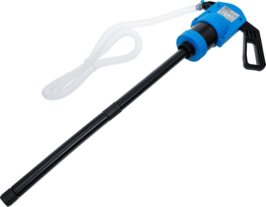 BGS 8332 Lever Barrel Pump Urea AUS32 Polypropylene Black Blue Clear New