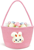 Goodheim Easter Basket For Kids Small Easter Bunny Handle Personalised New