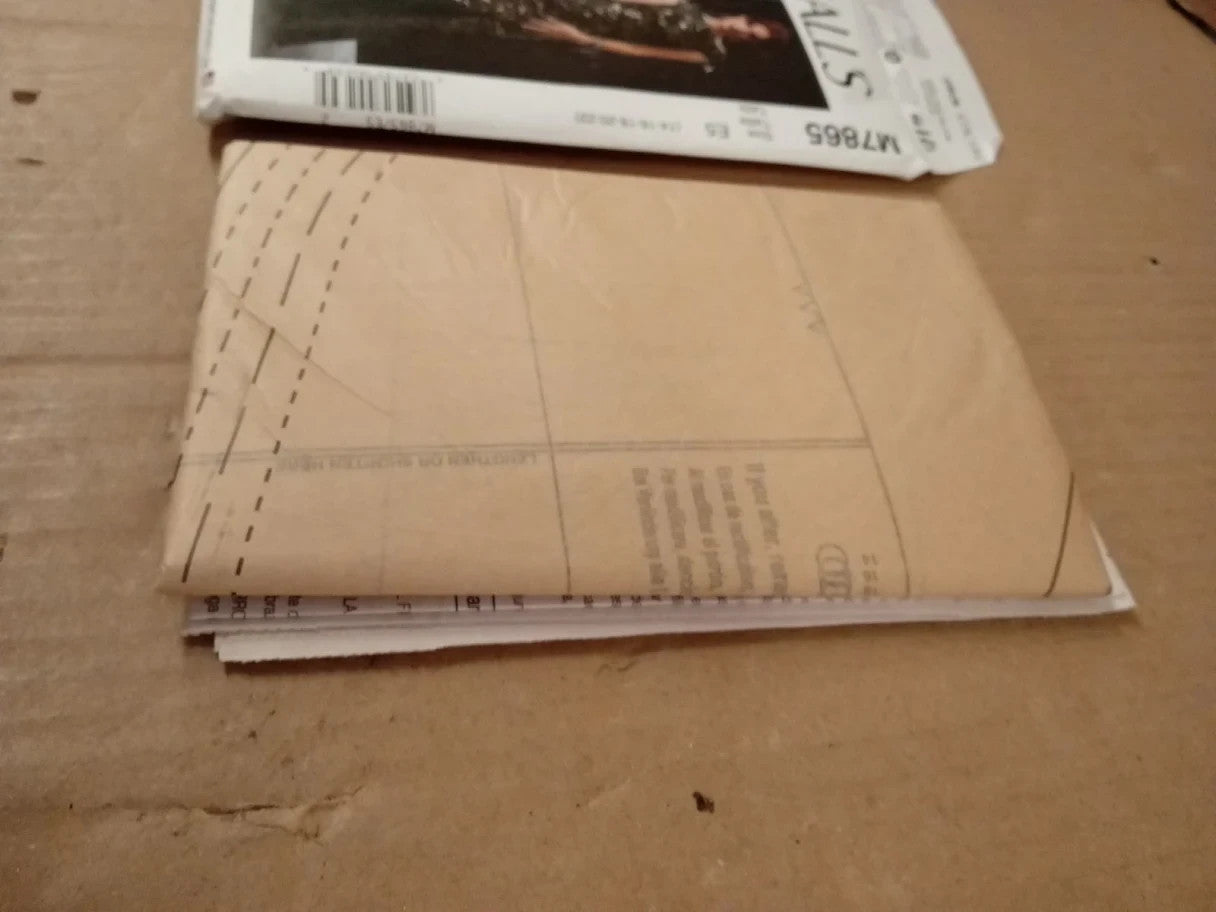 McCalls M7865 Sewing Pattern Template Paper Plain 14 To 22 Plain New