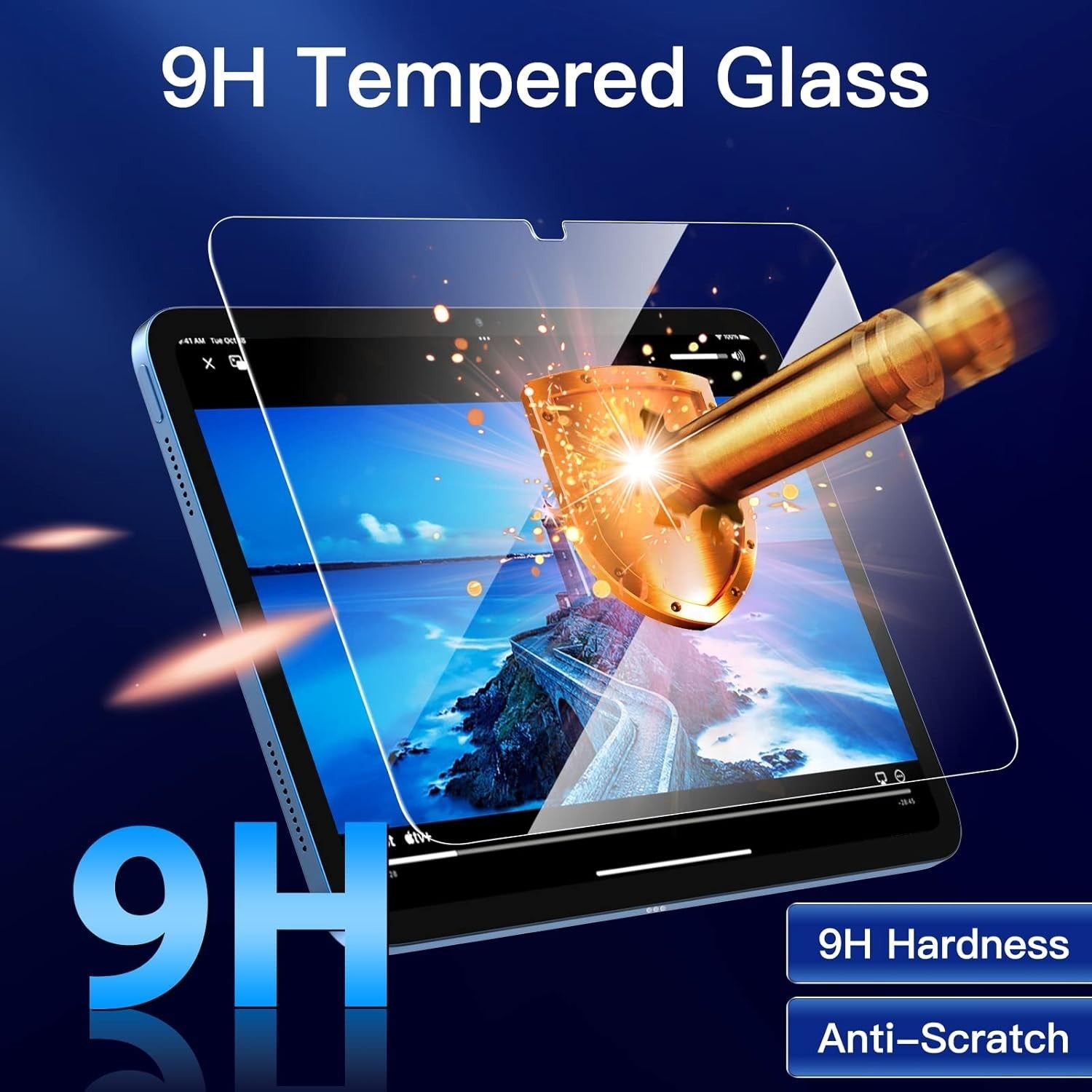 Jetech Screen Protector iPad A16 11th 10th Gen 2025 2022 1pc Tempered Glass New