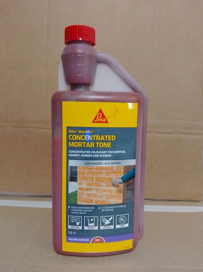 Sika MaxMix Cement Colour Concentrated Colourant Mortars Rendering 1L New