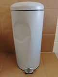 Habitat 30 Litre Round Kitchen Pedal Bin Matt Grey Waste Quality Design Durable