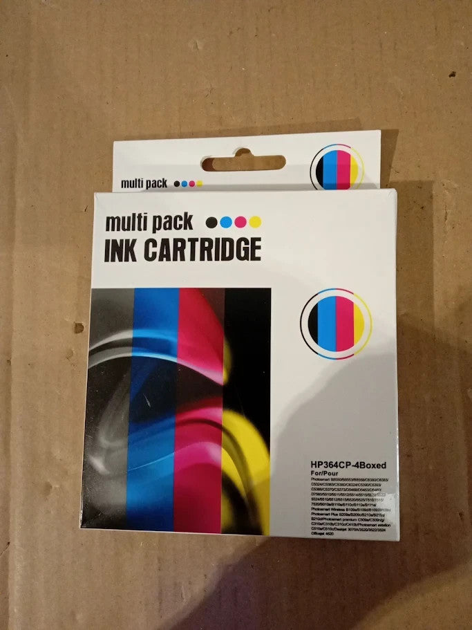 Multipack INK Cartridge HP364CP 4pc Magenta Cyan Yellow Black XL New