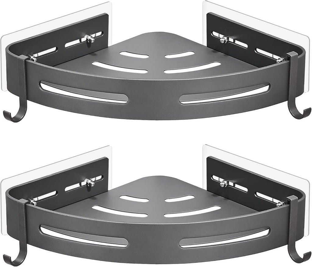 Geruike Shower Corner Shelves No Drilling Adhesive Bathroom Shelf 2 Pack New