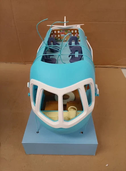 Bluey 3 in 1 Transforming Playset From Plane To Resort Boat 19.1x40.5x23.2cm